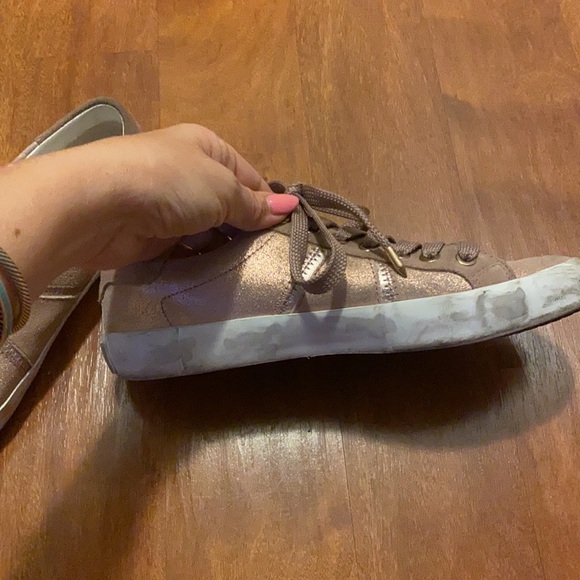 Sam Edelman Baylee Sneakers Pink Shimmer - Picture 9 of 10